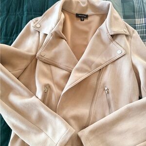 Mittoshop Cream Leather Jacket